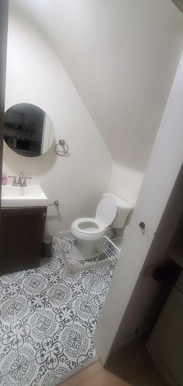 10 Monroe, Springfield, MA 01109 - half bath with vanity and tile patterned floors
