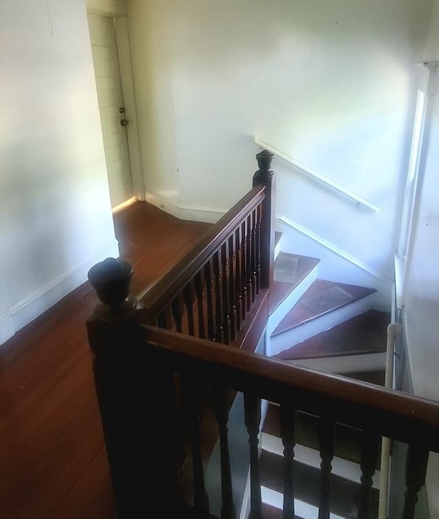 10 Monroe, Springfield, MA 01109 - stairs with wood finished floors and baseboards