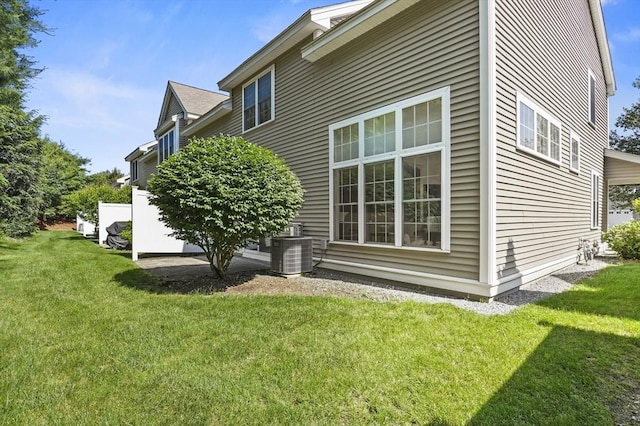 508 Linwood Ct Unit 508, Clinton, MA 01510 - view of side of home with a lawn and a central air condition unit