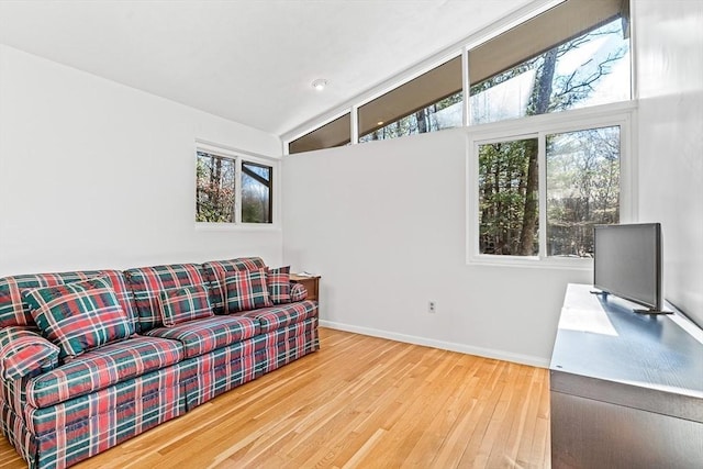 interior space with wood-type flooring