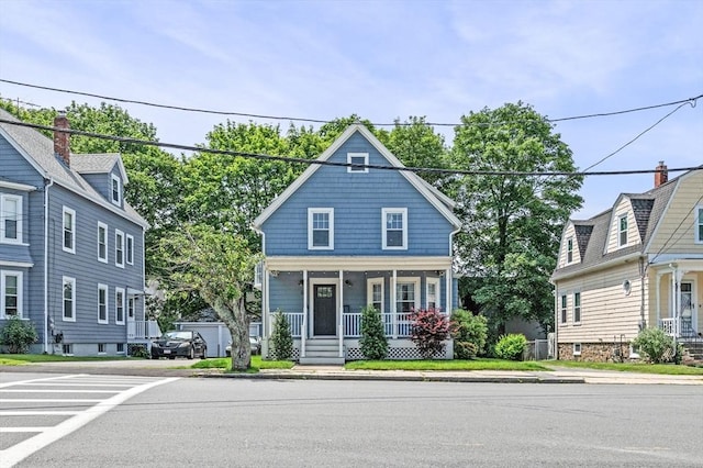 129 Norfolk Ave, Swampscott, MA 01907 - american foursquare style home featuring covered porch