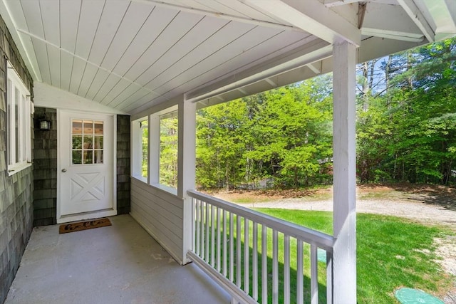 31 Brookside Dr, North Smithfield, RI 02896 - covered porch with a lawn