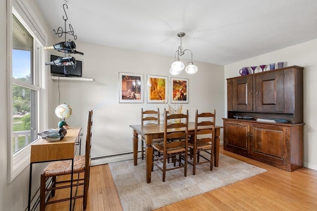 42 Sycamore Dr Unit 42, Leominster, MA 01453 - dining area featuring light wood-type flooring and a baseboard radiator