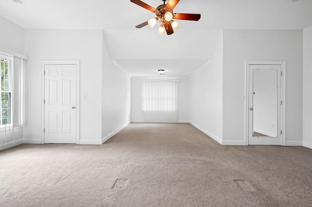 136 Howard St, Northborough, MA 01532 - additional living space featuring carpet floors, a ceiling fan, and baseboards
