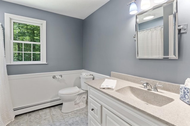 92 Clinton St, Hopkinton, MA 01748 - bathroom featuring a baseboard heating unit and vanity