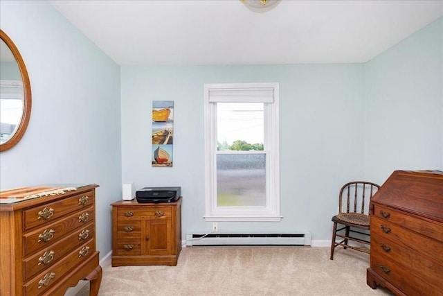 1 Shore Ave, Beverly, MA 01915 - carpeted bedroom featuring a baseboard radiator and baseboards