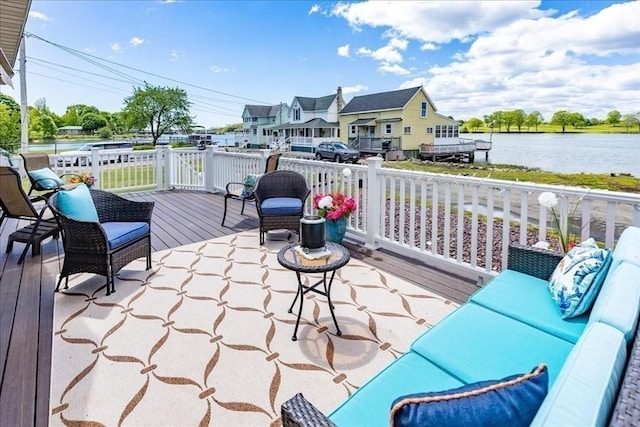 1 Shore Ave, Beverly, MA 01915 - view of patio featuring a deck with water view