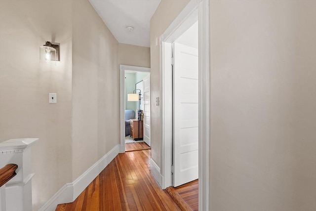 11 Draper Rd, Framingham, MA 01702 - hallway with hardwood / wood-style flooring and baseboards