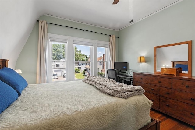 11 Draper Rd, Framingham, MA 01702 - bedroom featuring wood finished floors, a ceiling fan, and an office area