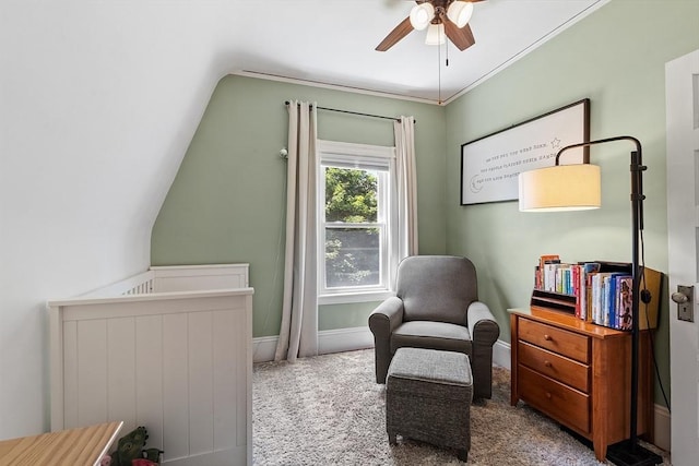 11 Draper Rd, Framingham, MA 01702 - sitting room with a ceiling fan and carpet floors