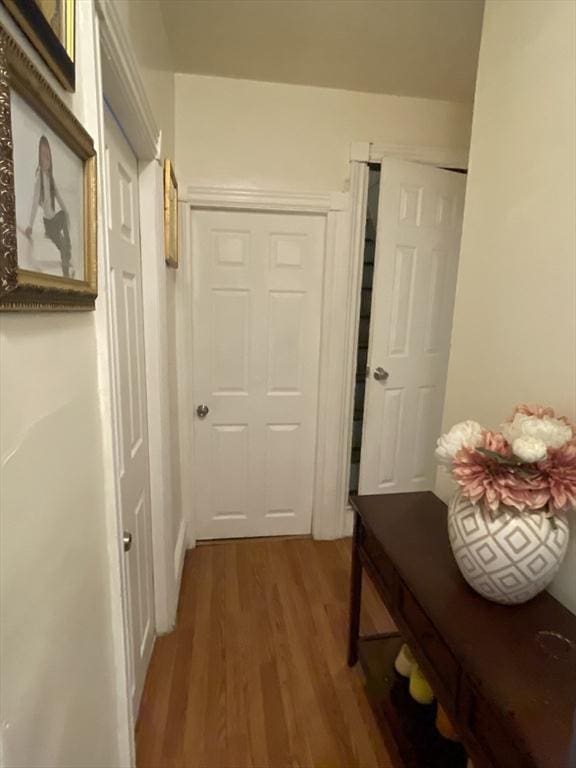 9 Cedar St, Lynn, MA 01905 - corridor featuring wood finished floors