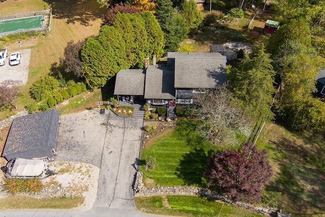 birds eye view of property