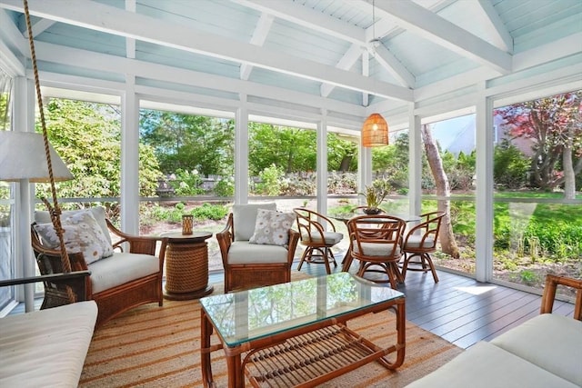 22 Partridge Rd, Duxbury, MA 02332 - sunroom featuring outdoor dining area, a wooden deck, and plenty of natural light