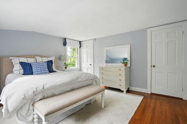 22 Partridge Rd, Duxbury, MA 02332 - bedroom featuring wood finished floors, lofted ceiling, and baseboards