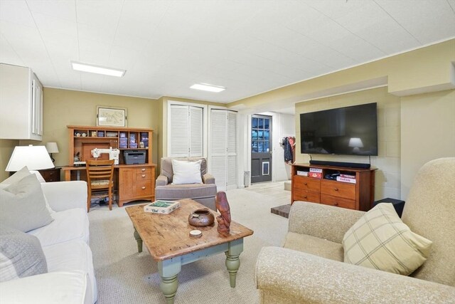 22 Partridge Rd, Duxbury, MA 02332 - living area featuring light carpet