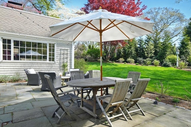 22 Partridge Rd, Duxbury, MA 02332 - view of patio featuring outdoor dining area