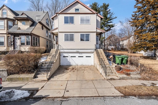 front facade featuring a garage