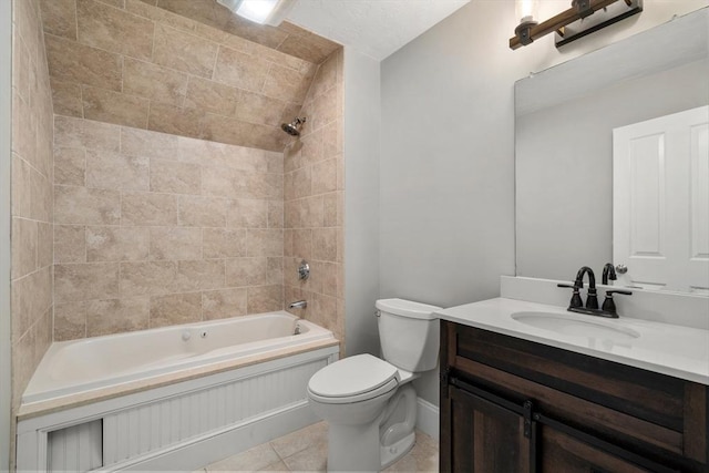 21 Musquashicut Ave Unit 27, Scituate, MA 02066 - full bath with vanity, tub / shower combination, toilet, and tile patterned floors