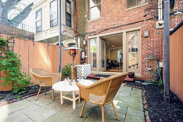 44 Dartmouth St Unit 1, Boston, MA 02116 - view of patio featuring a fenced backyard