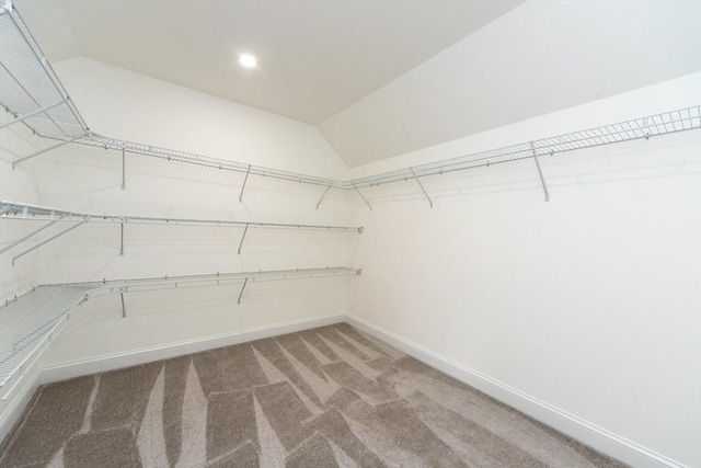 LOT0 Pine Hill Rd, Oxford, MA 01537 - walk in closet featuring carpet floors and vaulted ceiling