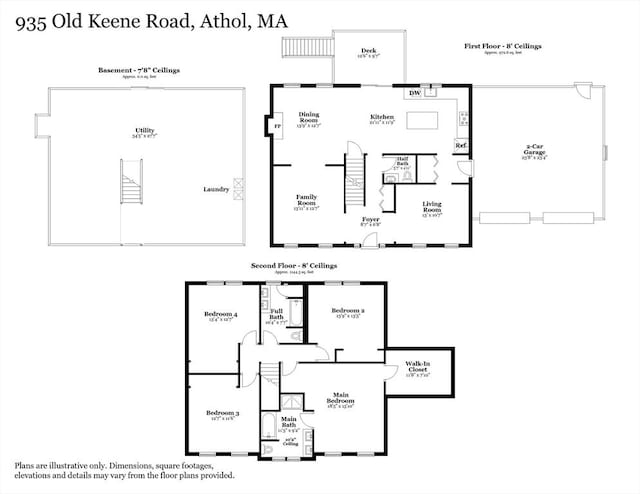 935 Old Keene Rd, Athol, MA 01331 - view of floor plan / room layout