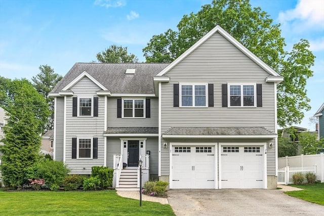 4 Fairfield Pl, Winchester, MA 01890 - traditional-style home featuring driveway, a garage, and a shingled roof