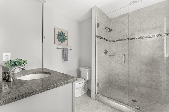 4 Fairfield Pl, Winchester, MA 01890 - full bath with toilet, vanity, a shower stall, and tile patterned floors