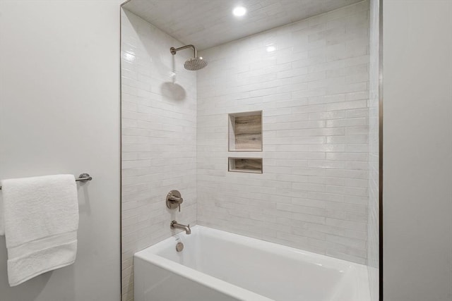 bathroom with shower / bathing tub combination