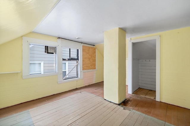 300-302 Main St, Gloucester, MA 01930 - bonus room featuring wood-type flooring and vaulted ceiling
