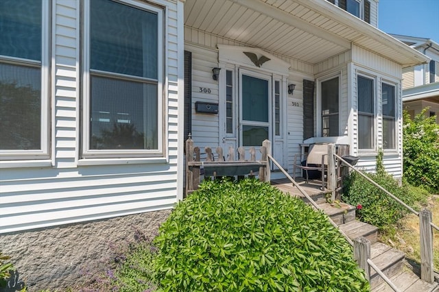 300-302 Main St, Gloucester, MA 01930 - view of exterior entry featuring covered porch