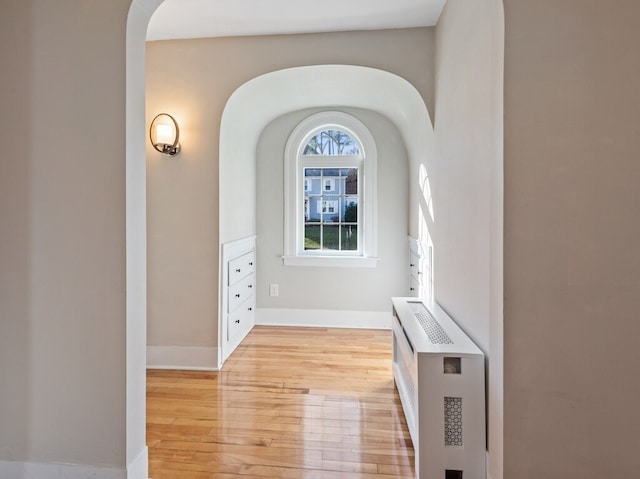 entryway featuring light wood-type flooring