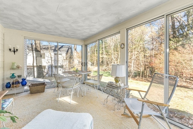 sunroom with a wealth of natural light