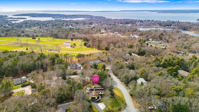 11 Michael Rd, Bourne, MA 02559 - drone / aerial view with golf course view and a water view