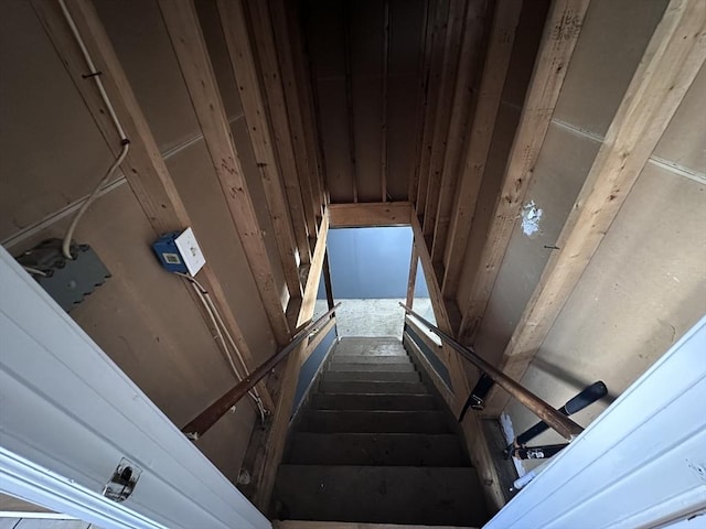 view of staircase