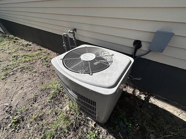 exterior details with central air condition unit