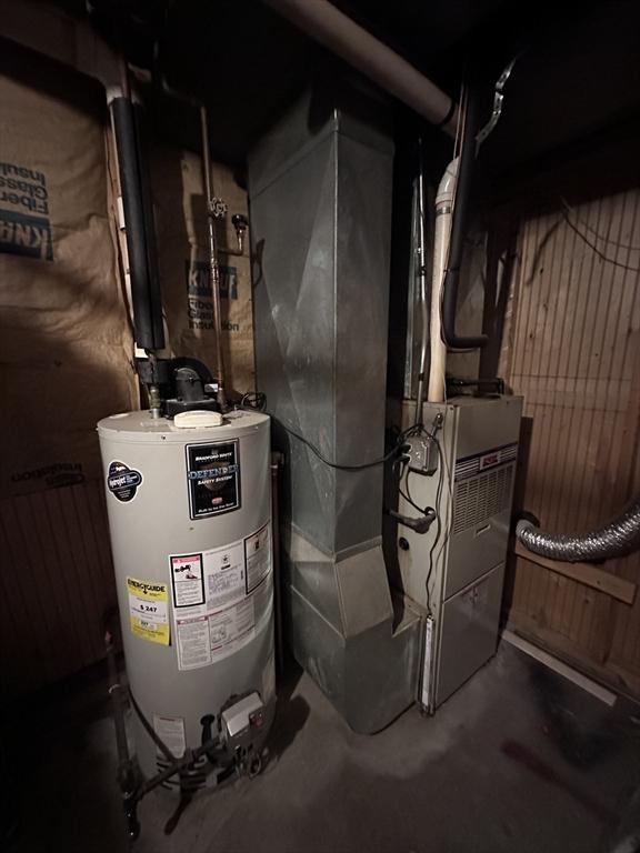 utilities featuring gas water heater