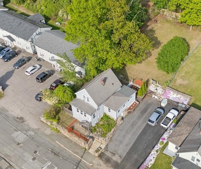 aerial perspective of suburban area