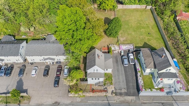 aerial perspective of suburban area
