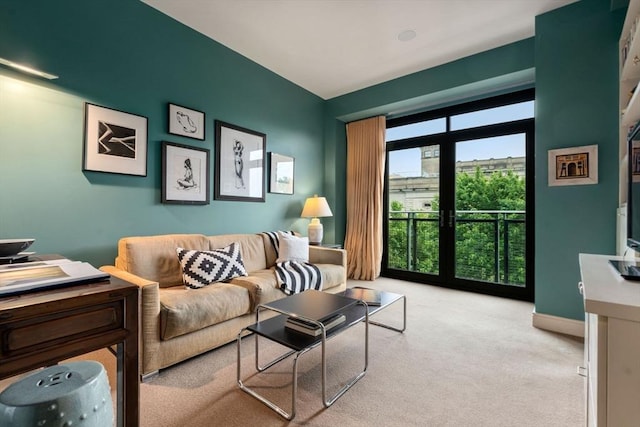 2400 Beacon St Unit 203, Boston, MA 02467 - living area with carpet floors