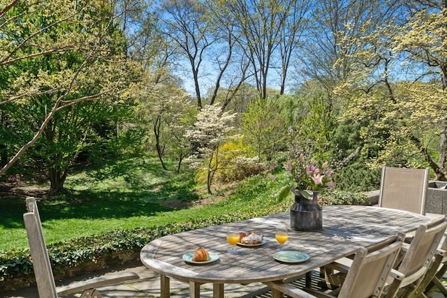 view of patio / terrace featuring outdoor dining area