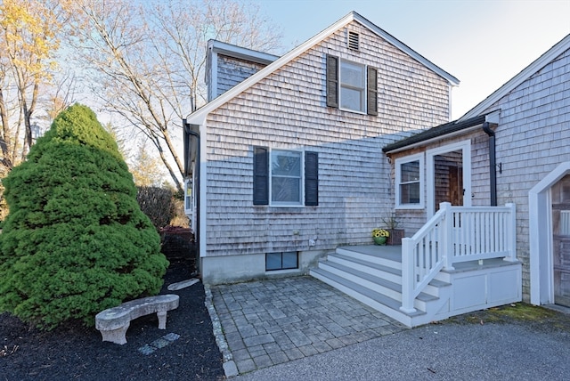 view of rear view of property