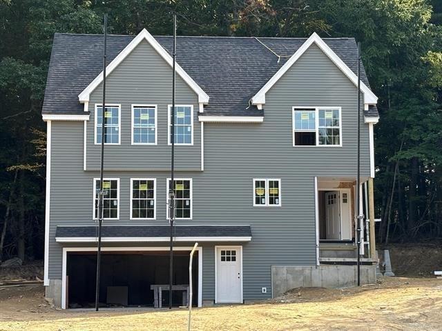 exterior space featuring a garage