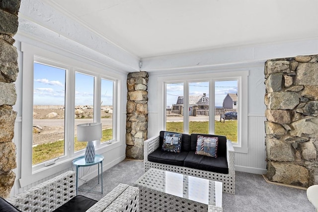 view of sunroom / solarium