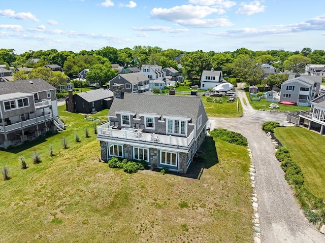 birds eye view of property