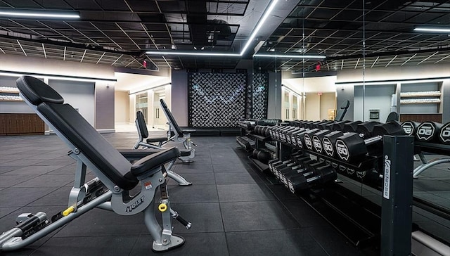 view of exercise room