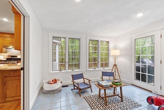 view of sunroom / solarium