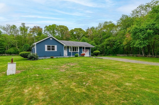 286 Narrow Ave, Westport, MA 02790 - view of front of home with a front yard and driveway
