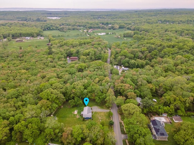286 Narrow Ave, Westport, MA 02790 - aerial view of a heavily wooded area