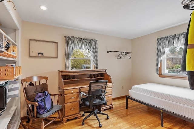 92 Hilltop Rd, Whitman, MA 02382 - bedroom featuring recessed lighting, light wood-style flooring, and baseboards