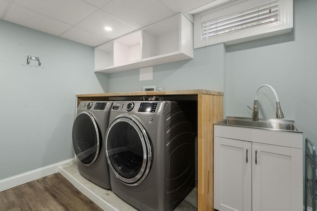 10 Morse Rd, Wayland, MA 01778 - washroom with washing machine and dryer, wood finished floors, and recessed lighting